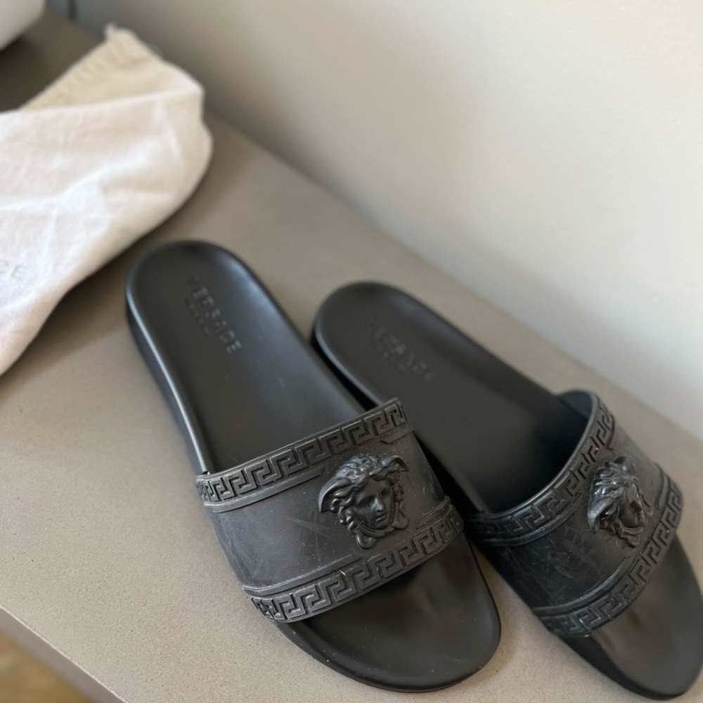 Versace Medusa slides size 13